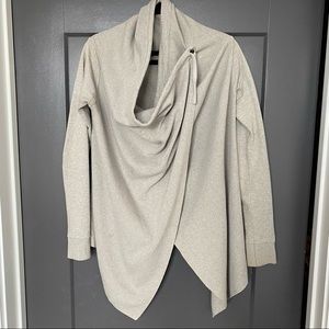 All Saints Drape Sweater Size Small Grey